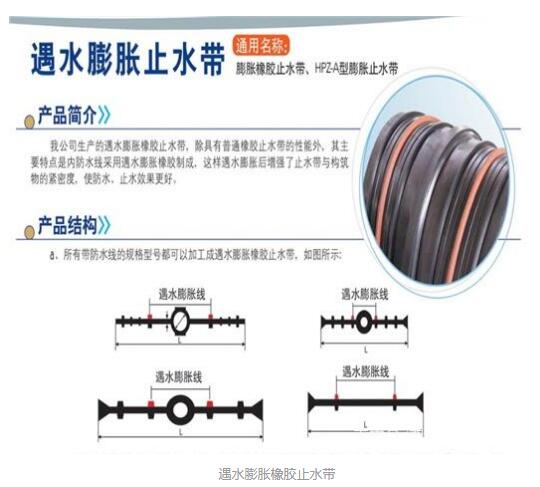 有防水線的止水帶都可以制成遇水膨脹橡膠止水帶嗎